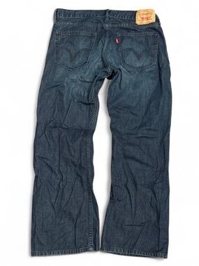 Y2K Levis 527 Navy Faded Bootcut Jeans